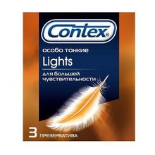 Contex Особо тонкие презервативы Contex Lights - 3 шт.
