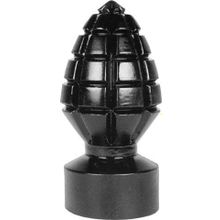 Mister B Анальная пробка в виде боеголовки All Black Andreas Dildo - 14,5 см. (черный)