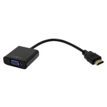 Адаптер HDMI M - VGA F, черный, 0.2 м, Orient C050