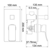 WasserKRAFT Смеситель для ванны душа Aller 10641