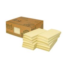Блок-кубик для заметок желтый Эко 12 шт уп. 125х75 мм. 100 листов INF