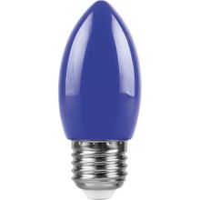Feron Лампа светодиодная Feron E27 1W синяя LB-376 25925 ID - 266362