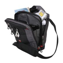 Сумка-планшет черная серая 22x9x29см Wenger Vertical Boarding Bag