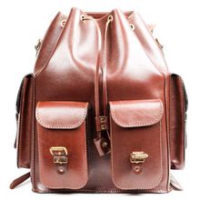 Кожаный рюкзак Пехотинец коричневый