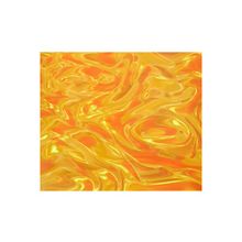 Потолочная плита Армстронг 3D ,цвет желтый оранжевый , рисунок волна