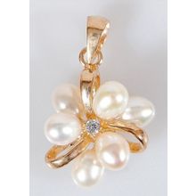 Кулон с жемчугом "6 жемчужин"