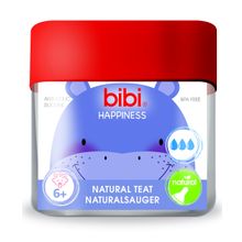 Bibi для бутылочки Happiness Natural силикон 6 мес. + 2шт.