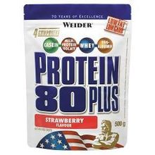 Протеин Weider Protein 80+ (клубника) 500 г