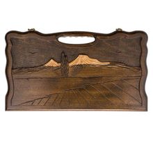 Нарды резные "Арарат" с ручкой 50