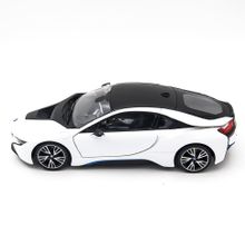 Радиоуправляемая машина Rastar BMW i8 White 1:14 (двери открываеются с пульта) - RAS-71000-W