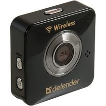 Веб-камера Defender гибридная WiFi камера Multicam WF-10HD black (совмещает в себе возможности IP web-камеры и видеорегистратора, поддерживает прямую беспроводную связь с ПК, ноутбуком, планшетом и смартфоном)