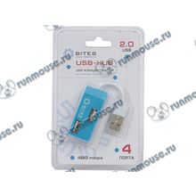 Разветвитель 4 порта USB2.0 5bites "HB24-201BL", внешн. (ret) [137637]