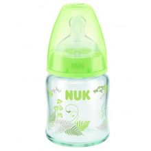 Nuk First Choice Plus 120 мл стеклянная зеленая