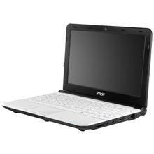 Ноутбук MSI Wind U180-281 Atom N2600 1 500 WiFi Win7St 10.1" 1.10 кг White