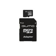 Qumo Карта памяти Qumo microSDHC class 10 UHS-I U1 16GB + SD adapter