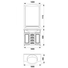 Тумба с раковиной Aquanet Луис 100 белая