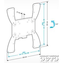 HOLDER LCDS-5058 черный глянец