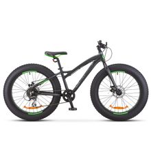 24" STELS Aggressor D 2019 (8ск, алюм, жестк.вилка, диск.мех Altus - Acera кассета 8ск)(V010, рама 13,5", черный)