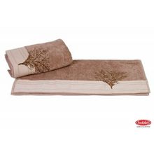 Махровое полотенце с вышивкой 70x140 "INFINITY", фиолетовый, 100% Хлопок