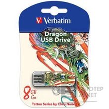 Verbatim USB Drive 8Gb Mini Tattoo Edition Dragon 049884