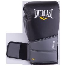 Everlast Перчатки боксерские Protex2 GEL, S M, к з, черные
