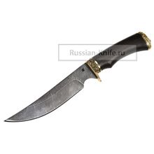 Нож Комар (дамасская сталь), венге
