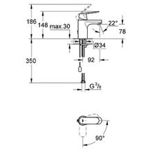 Смеситель Grohe Eurosmart Cosmopolitan 2337800E для раковины