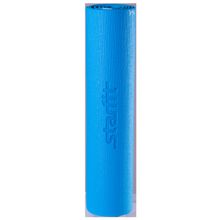 STARFIT Коврик для йоги FM-102, PVC, 173x61x0,5 см, с рисунком, синий
