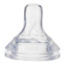 Bibi для бутылочки Happiness Natural силикон 6 мес. + 2шт.