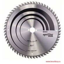 Bosch Пильный диск Bosch Optiline Wood 315х30 мм 60WZ (2608640651 , 2.608.640.651)