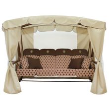 Садовые качели МОНАРХ (коричневые)