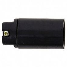 Патрон карболитовый подвесной Е14 черн. |  код. LHC-E14-s-s |  EKF