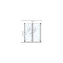 Пластиковое окно ПВХ - профиль Rehau Basic-Design (1500х2000 мм)"