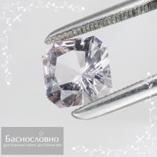 Бледно-розовый воробьевит (морганит, берилл) из Мозамбика огранки в Баснословно фантазийный квадрат 8,92x8,91мм 2,92 карата