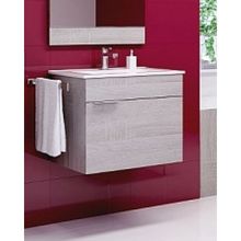 Aqwella Тумба с раковиной Бриг 60 подвесная, дуб седой