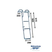 Batsystem Трап носовой Batsystem BU80P 900 x 290 мм 3 ступеньки