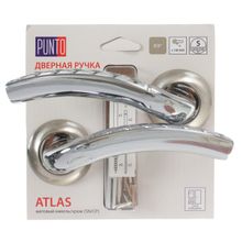 Ручки дверные межкомнатные Punto ATLAS TL HD SN CP-3 матовый никель хром