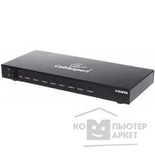 Gembird DSP-8PH4-02 Разветвитель HDMI Cablexpert DSP-8PH4-002, HD19F 8x19F, 1 компьютер > 8 мониторов, Full-HD, 3D, 1.4