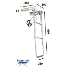 Batsystem Автоматический трап для бушприт-площадок Batsystem BKR93 880 x 300 мм 3 ступеньки