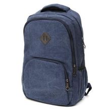 Рюкзак подростковый, 45x30x14см, 2 отд, 3 кармана, холст, отделка искусственной кожей, 2 цвета 2 цвета