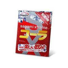 Sagami Ароматизированный презерватив Sagami Xtreme COLA - 1 шт.