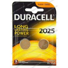 Батарейка Duracell CR2025 (3V) блист-2