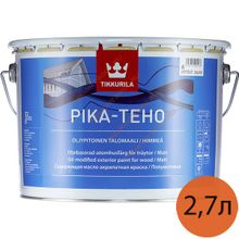 ТИККУРИЛА Пика Техо база A белая краска для деревянных фасадов (2,7л)   TIKKURILA Pika-Teho base A краска для деревянных фасадов (2,7л)
