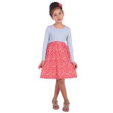Платье детское Моника голубой с розовым