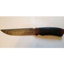 Нож Н3 марка стали У10А-7ХНМ (черный дамаск)
