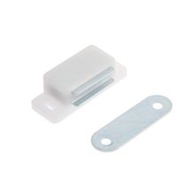 Магнит мебельный ТУНДРА M001P, 41х13 мм, маленький, прозрачный, 1 шт.
