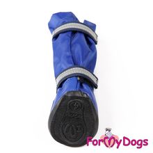 Сапоги для средних и крупных собак непромокаемые синие FMD622-2017 B