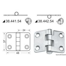 Osculati Hinge standard pin 48x37 mm, 38.441.54
