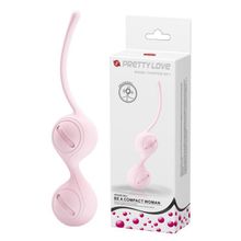 Baile Вагинальные шарики на сцепке Kegel Tighten UP I (нежно-розовый)