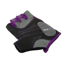 Перчатки для фитнеса STARFIT SU-113 черные фиолетовые серые р.M